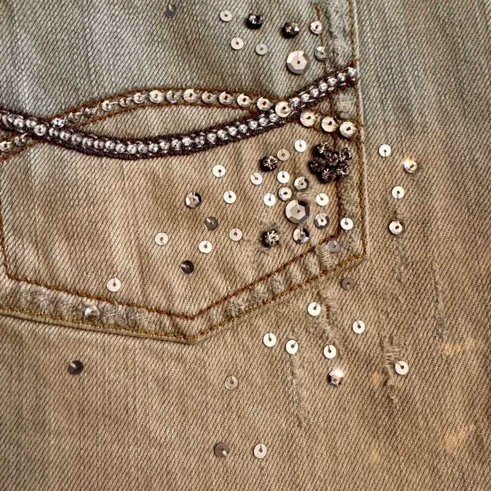 Women’s Abercrombie fitch vintage embellished like new denim mini skirt size 8 - Picture 4 of 8